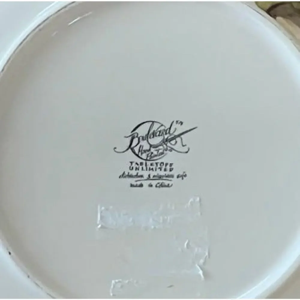 Vintage TABLETOPS UNLIMITED HAND PAINTED 11” PLATE